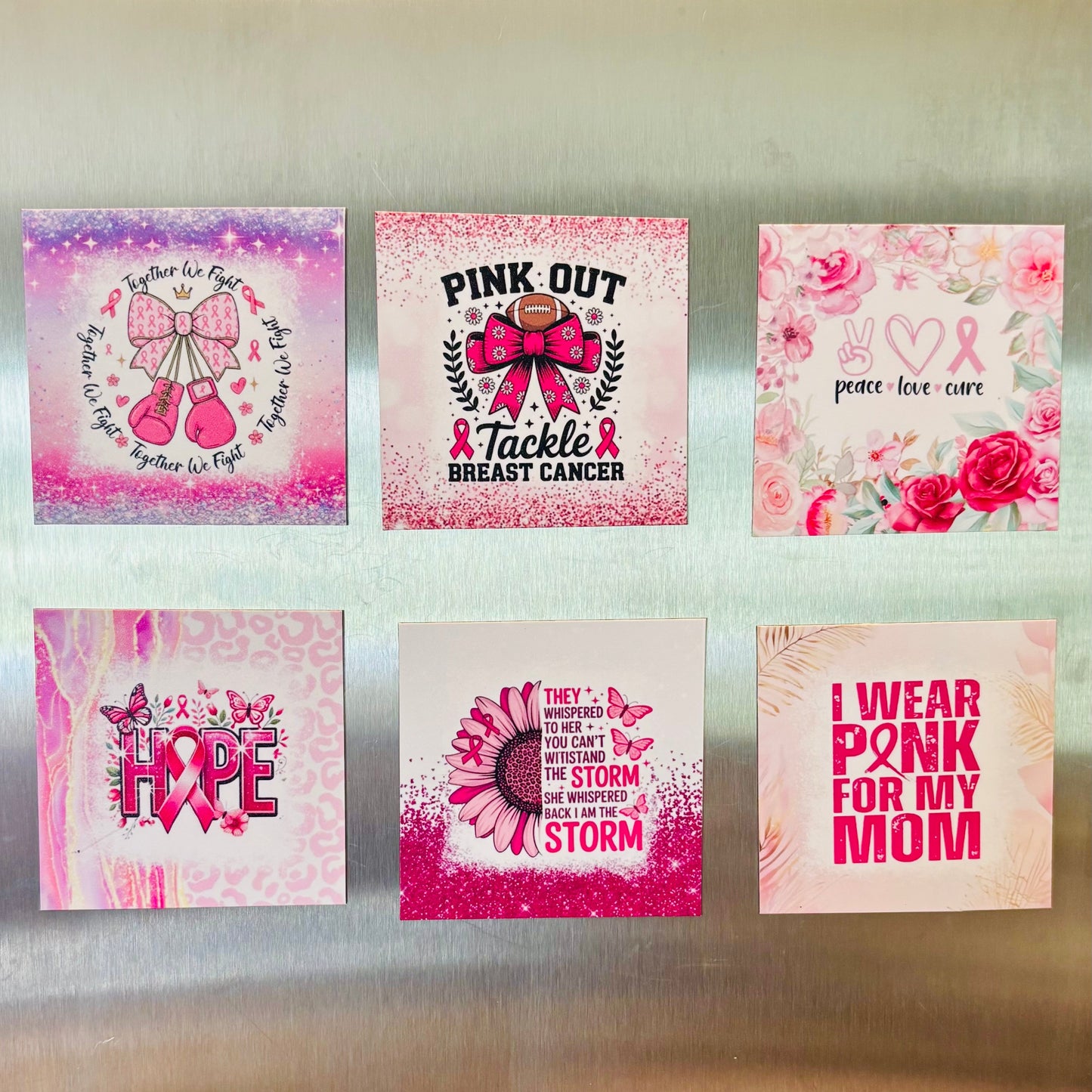 6 Motivational Cancer Awareness 2.75 Magnets